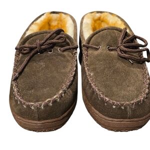 Cozy Brown Suede Loafers for Men Sz 9